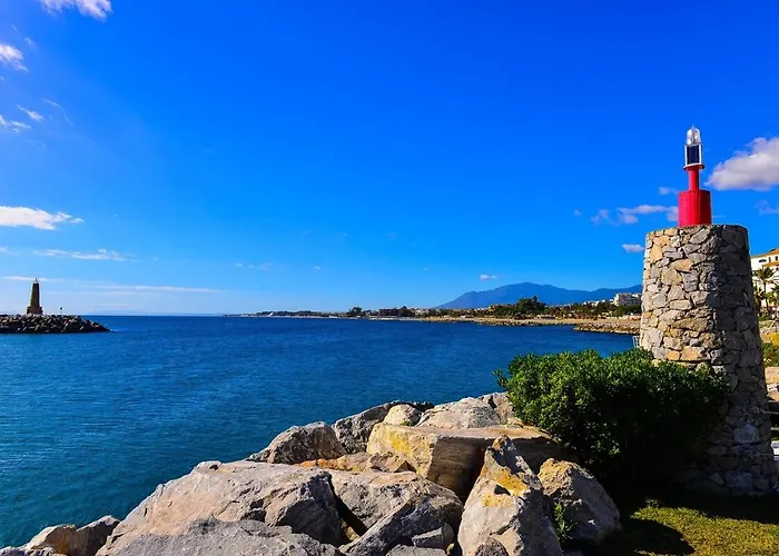 Puerto Banus Stor Lyxig Duplex Med Garageplats Apartment Marbella